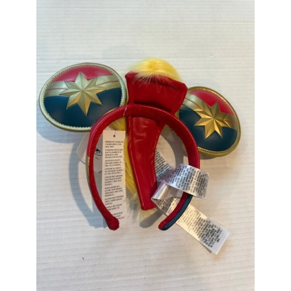 Disney Marvel's Captain Marvel Ear Headband for Adults New with Tags